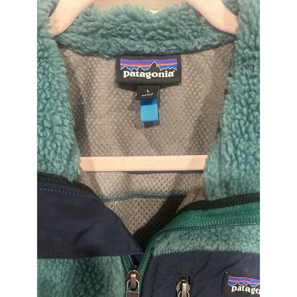 Patagonia Classic Retro-X Deep Pile Fleece Jacket Green Size L - Picture 7 of 16